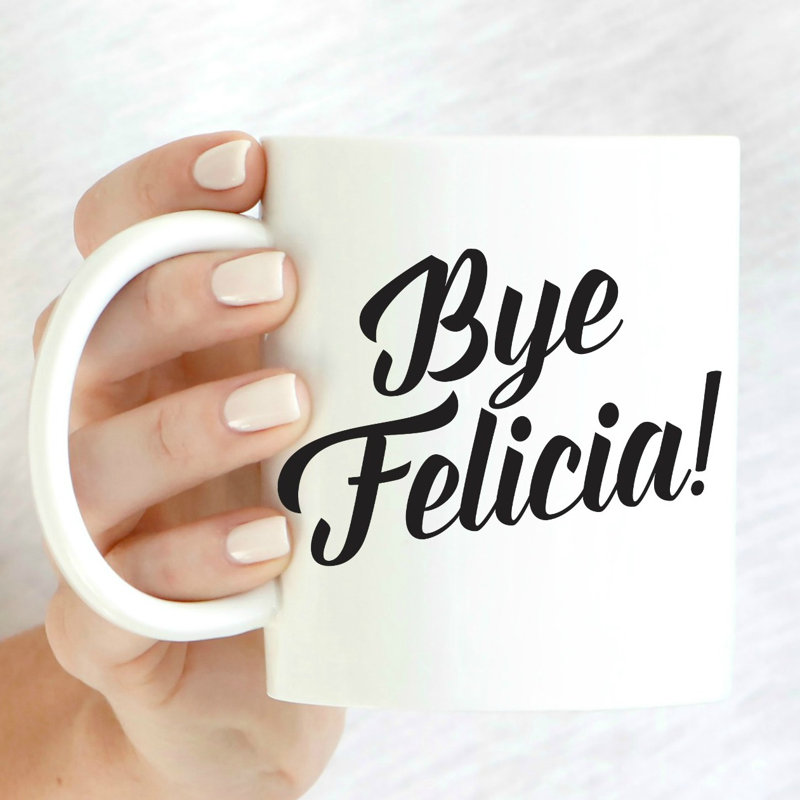 Grande tasse à café bye felicia