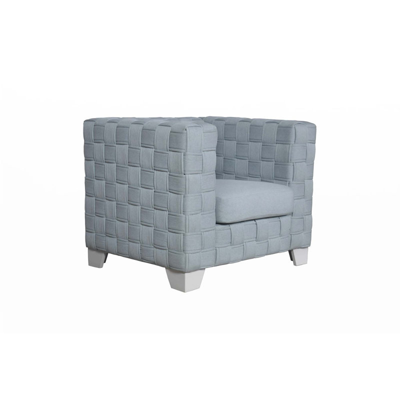 Chaise Saree, chenille bleu sarcelle clair