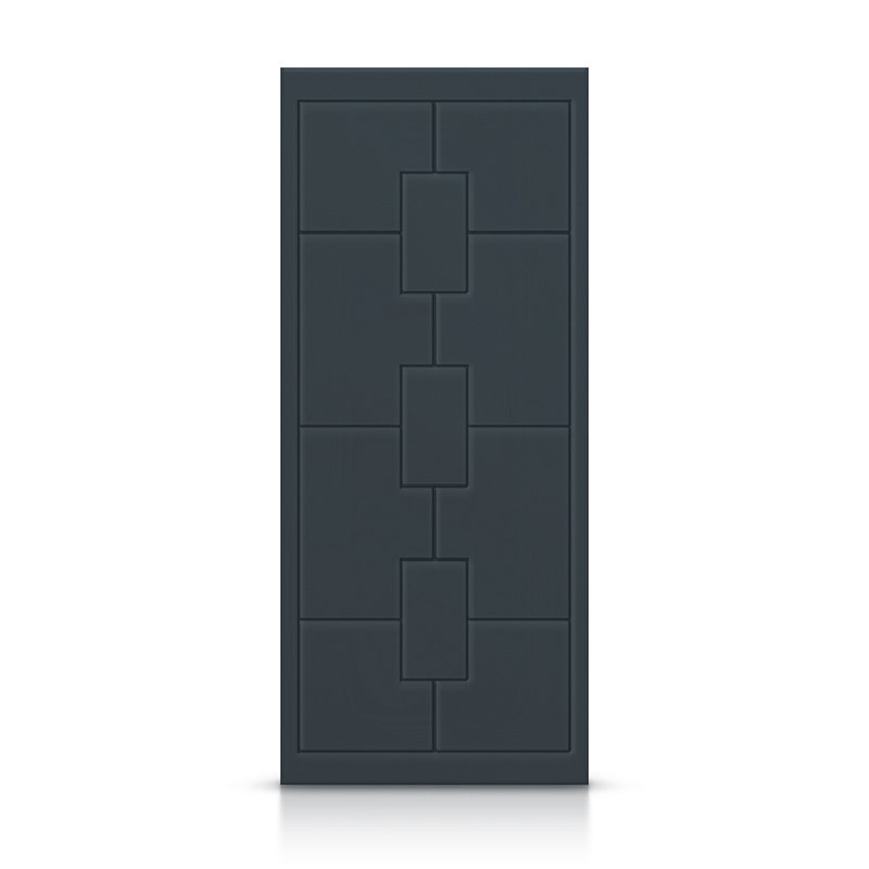 Porte standard à panneaux en bois, Gris anthracite, 36 po x 84 po