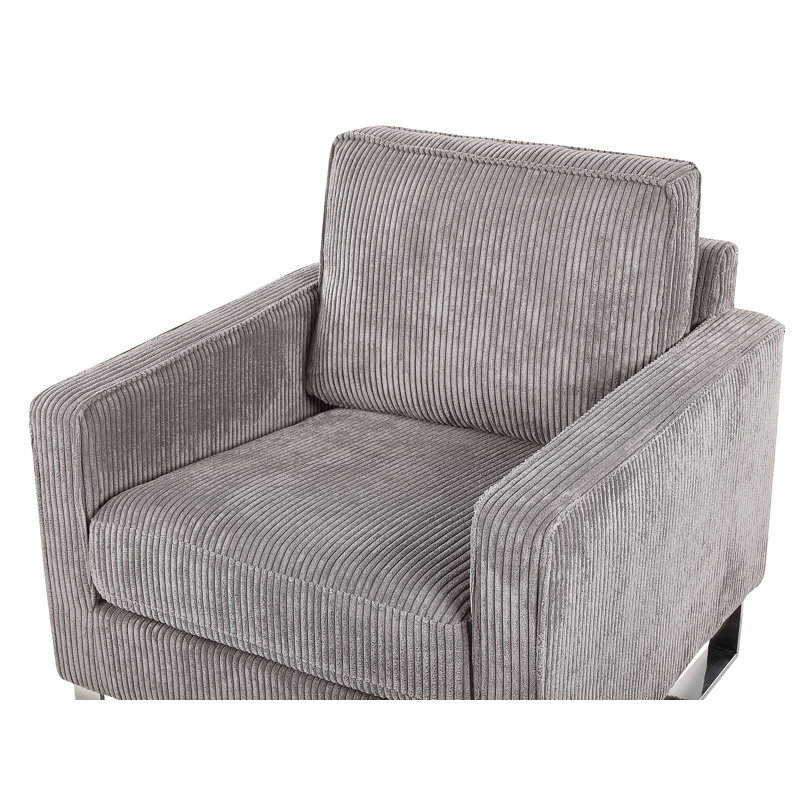 Remley Upholstered Armchair, Grey