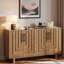 Buffet moderne avec poignées en métal et ligne géométrique-2139135203