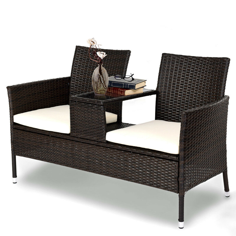 Lutie 2 - Person Patio Conversation Set with Cushions