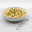 Reactive Cream Glaze Dinnerware Pasta Bowl 6pc Set 21.5cm