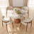 2-Piece Breakfast Nook Dining Table Set 47" Glossy Amber-970378931-970378932-962495240