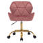 Chaise de bureau pivotante en velours Alec-208481611