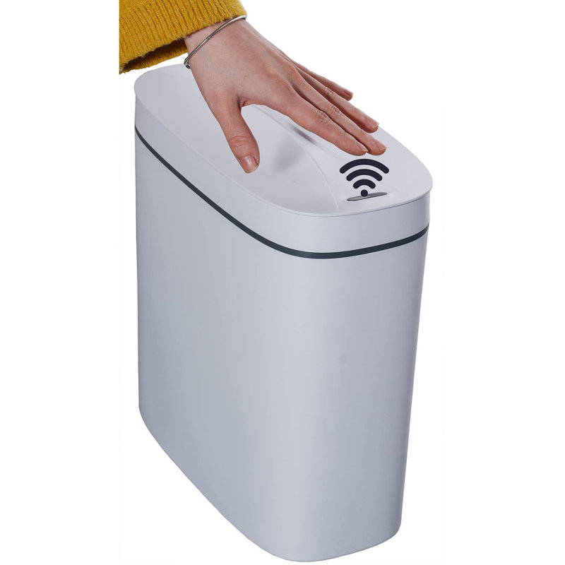 Poubelle à couvercle tactile 3,6 gallons