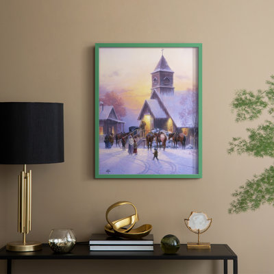 Sunday Service Framed Print - Solid Wood