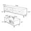 Rubberwood TV Stand and Coffee Table Set