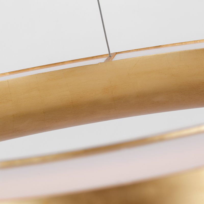 Neptune 6 - Light LED Chandelier, Gild, Gold