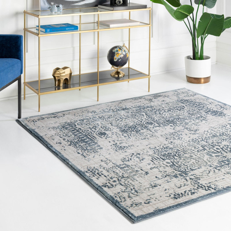 Alissa Abstract Indoor Rug, Square 5'3"