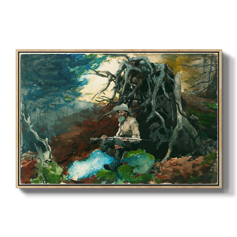 Feu de camp, Adirondacks, 1892 - Winslow Homer, toile tendue avec châssis, 24 po x 36 po, Naturel