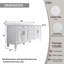 Meuble-lavabo autoportant en bois massif Gamella l 80 po x H 35 po avec comptoir en quartz blanc Carrera résistant aux taches et lavabo double, blanc-1536459233-1500794680
