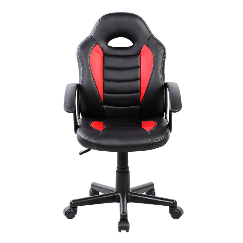 Fauteuil de jeu et roulettes pour enfants Techni Mobile, Rouge / noir, Polyuréthane