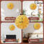 Horloge jaune en gel