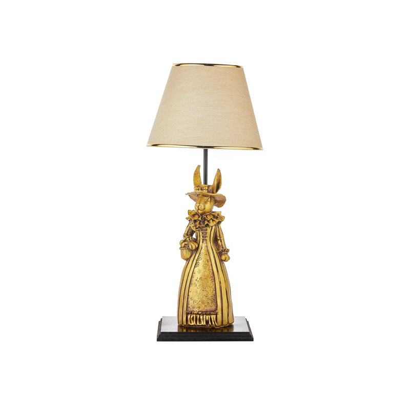 Lampe de table, Or, Beige