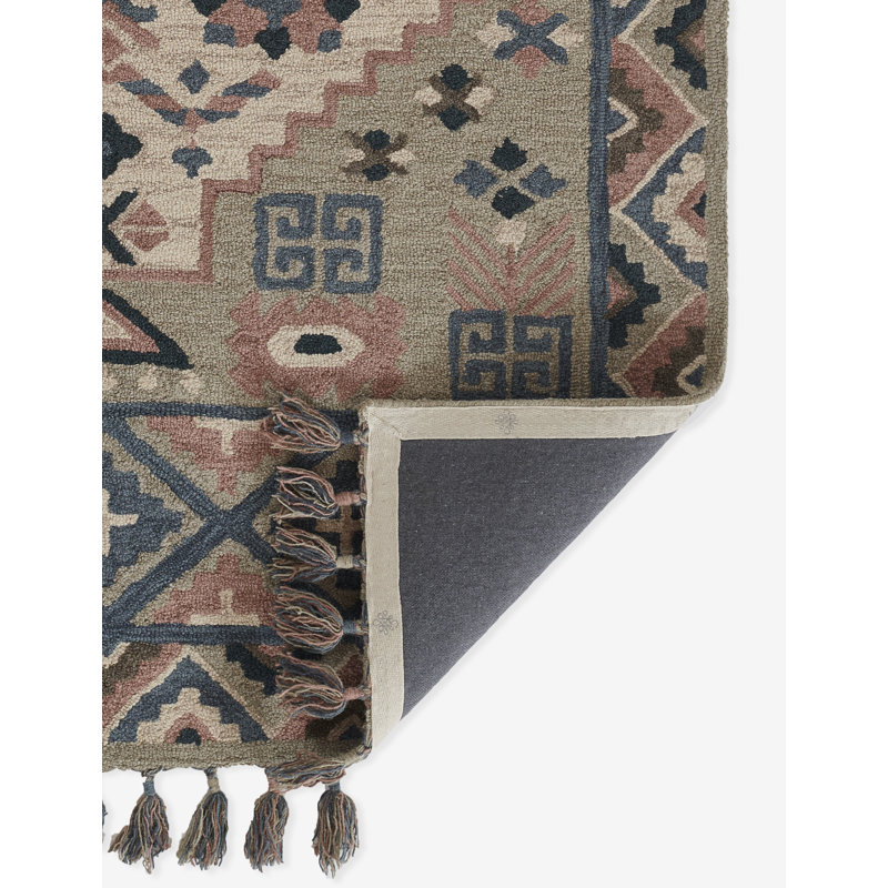 Tahoe Hand Tufted Wool Southwestern Area Rug, Rectangle 2' x 3'