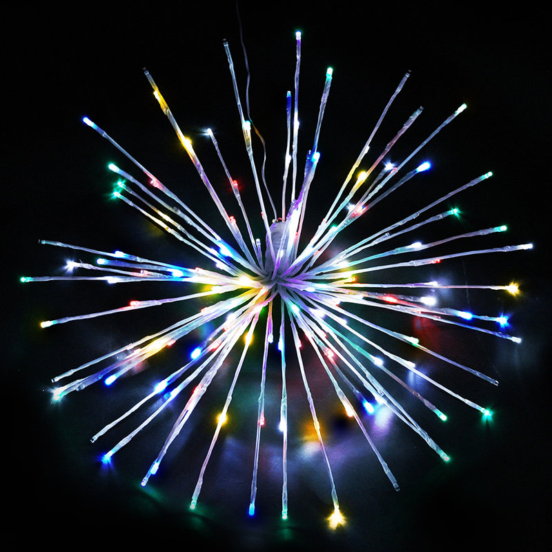200 lanternes 200 lumières, H 24 po x L 24 po x l 24 po, Multicolore
