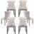High-end Tufted Velvet Upholstered Nailhead Dining Chair (Set of 4)-2091495574-2091495576