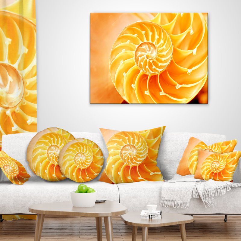 Coussin décoratif nautilus shell