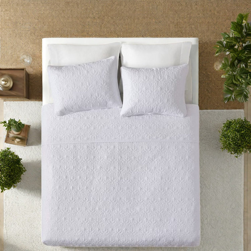 Reversible Bedding Sets Cotton Fill Twin White Cottage Style For Home