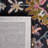 Hand Tufted Wool/Cotton Oriental Rug in Beige/Black/White-688007263