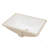 21.5"X15" Ceramic Rectangular Undermount Bathroom Sink With Overflow