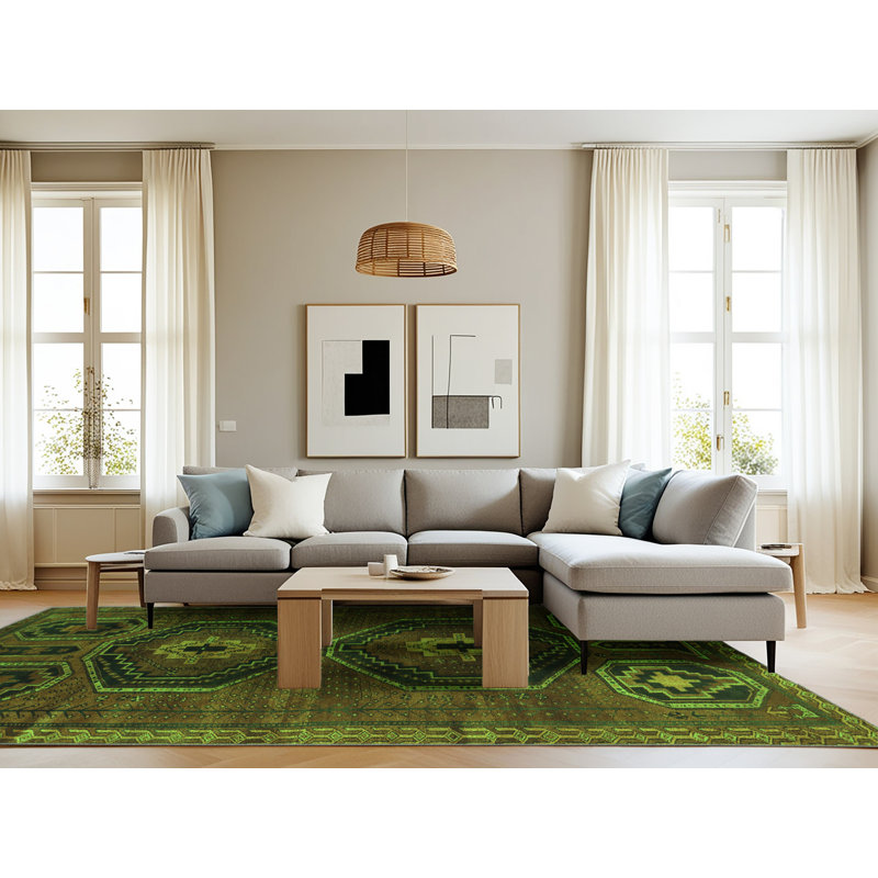 Washable Southwestern Indoor Rug, Rectangle 8' x 12'