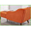 Méridienne en velours avec coussin Modern L 58,3 po pour salon / chambre à coucher