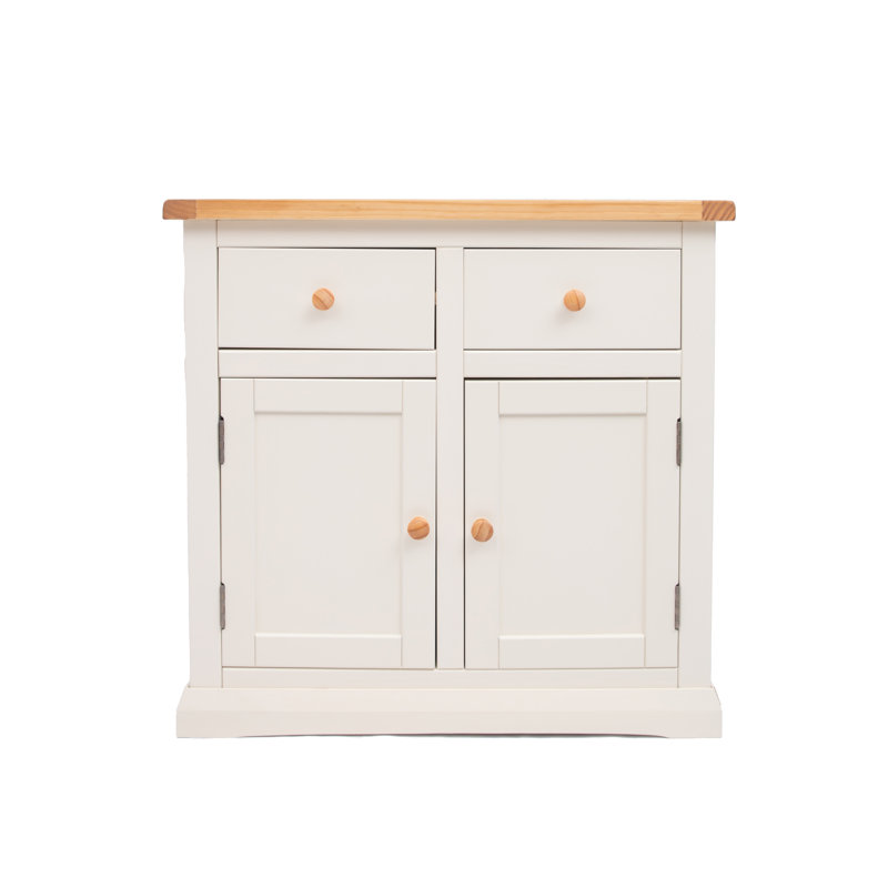 Solis 84 cm W Sideboard, Brown/White
