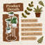 Support à plantes à 5 niveaux pour intérieur, brun