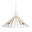 9 cm H Round Glass Pendant Shade ( No Direct Attachment Method ) in Clear