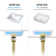 Bathroom Sink Pop Up Drain Stopper with 12" tailpiece, with Overflow