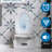 Bathroom Toilet, Dual Flush 1.1/1.6 , Ceramic, Glossy White, Soft Close Elongated Seat White Comfort Seat, Bowl