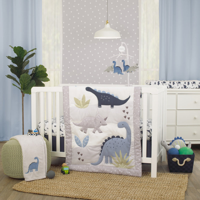 Ensemble de literie pour lit de bébé 3 pièces Nojo Dino Adventure