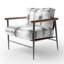 Chaise d'appoint Rustic Lodge - Fauteuil gris à carreaux gris-1254426706