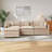 112.2" Chenille Upholstered Sofa, Comfy Cloud Couch With Ottoman-1026667657