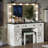 Cioeta 43" Farmhouse Makeup Vanity with Hollywood 3 colors Adjustable Mirror&Built-in Outlets-234288468