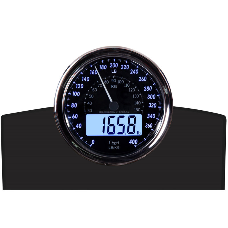Ozeri Digital Bathroom Scale, Black