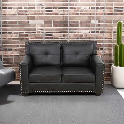 Valery 57'' Faux Leather Loveseat