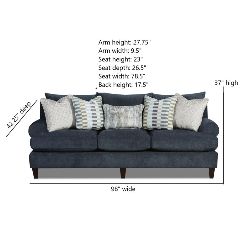 Upholstered 98'' Sofa