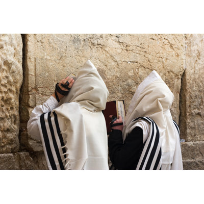 The Western Wall In Jerusalem. by Mikhail_Levit - Wrapped Canvas Print