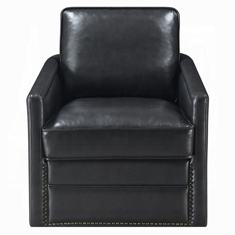 Fauteuil d'appoint pivotant Wojciech, Noir