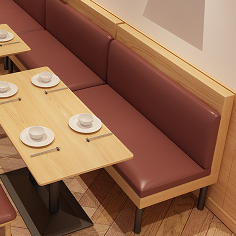 Élégant banc de restaurant rétro pour deux