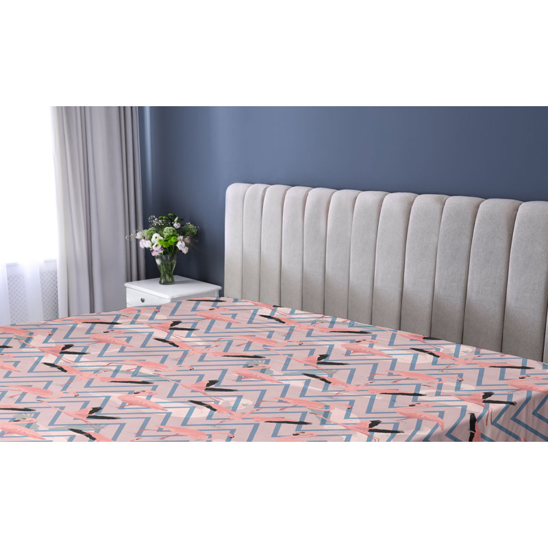Drap-housse Ambesonne Flamingo, Drap-housse très grand californien
