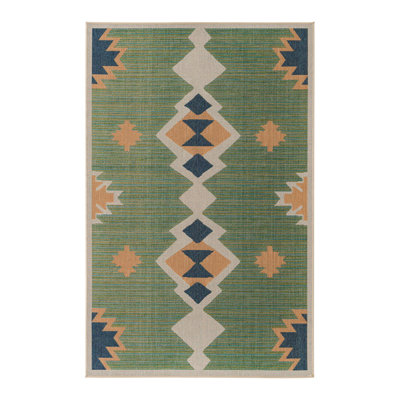 Lauryn Machine Woven Moroccan Indoor and Outdoor Area Rug