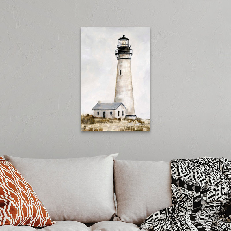 «Rustic Lighthouse II» par Ethan Harper, reproduction d'art graphique sur toile, H 30 po x l 20 po x P 1,25 po, Toile tendue
