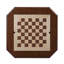 Table de jeu à caisson en bois Kasparov avec plateau de backgammon et tiroir de rangement, finition noyer cerise-126047634