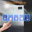 Machine à glaçons commerciale avec station de refroidissement AMERLIFE, comptoir de machine à glace en acier inoxydable de 400 lb / 24 H avec capacité de rangement de 243 lb, autonettoyant pour la maison / le bar / le restaurant
