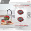 Stylish Over the Sink 18"L x 16"W Bamboo Cutting Board with Collapsible Bowl and Collander