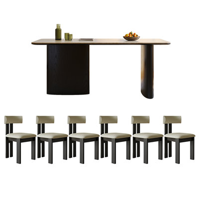 6 - Person Double Pedestal Dining Set